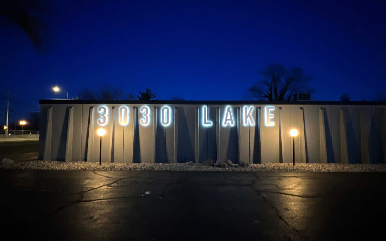 TI Source- 3030 Lake Avenue Office Building Renovation Exterior Night
