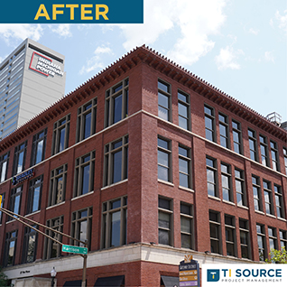 Historic Building Sign Removal After Photo